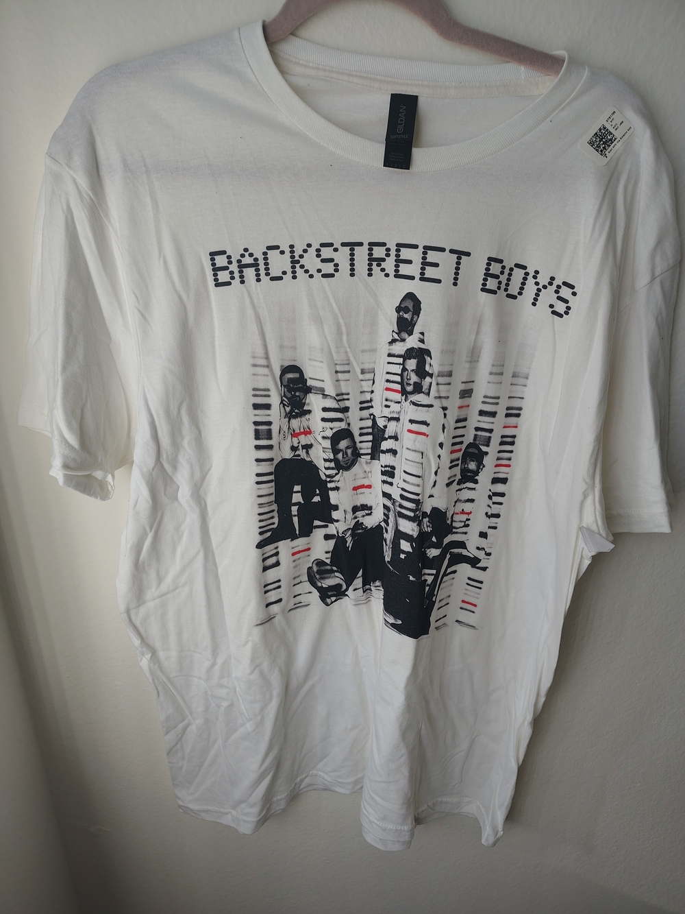 Backstreet Boys White Graphic Tee - Men's Band Shirt Large